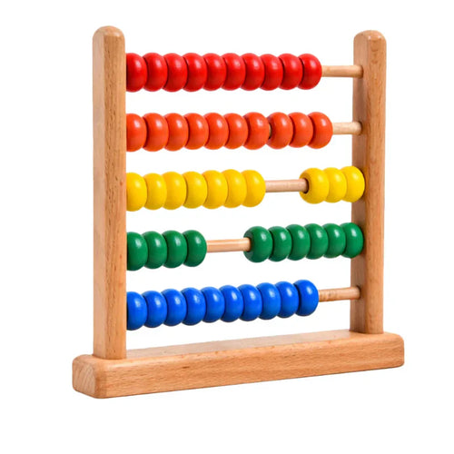 Ábaco de Madeira Ludii | Estímulo Montessori para Crianças